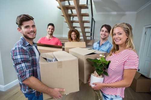 House removals in Lambeth with packing and loading preparation