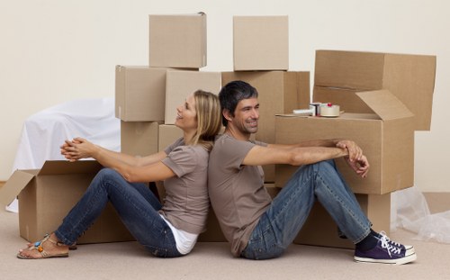 Truck loading space for house and office removals in Lambeth