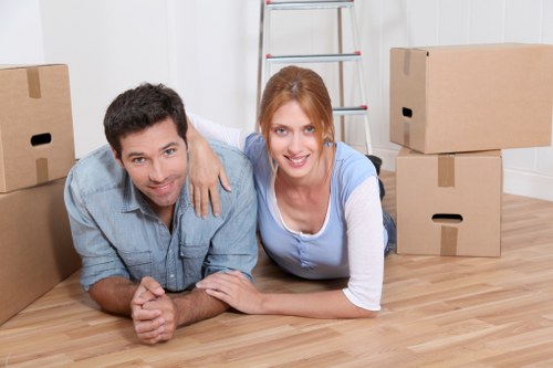 Professional man and van service handling a flat move in Lambeth