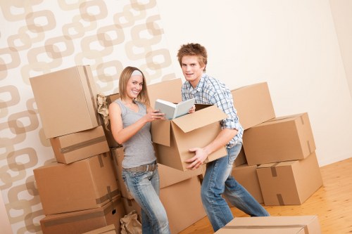 Packing and handling items carefully during a move