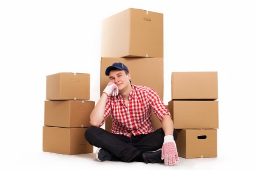 Local office moving service preparing commercial relocation in Lambeth